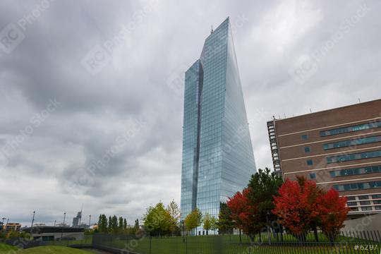 headquarters of the European Central Bank or ECB in Frankfurt am Main at a cloudy day in autumn  : Stock Photo or Stock Video Download rcfotostock photos, images and assets rcfotostock | RC Photo Stock.:
