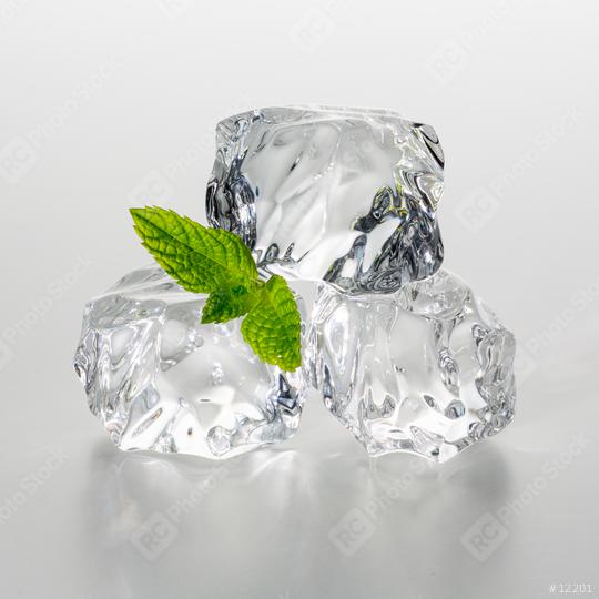 heap of ice cubes with mint  : Stock Photo or Stock Video Download rcfotostock photos, images and assets rcfotostock | RC Photo Stock.: