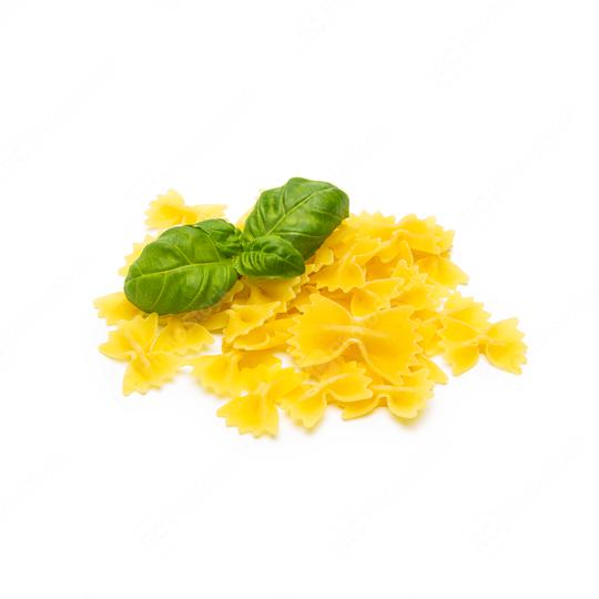 heap of mini Farfalle with basil  : Stock Photo or Stock Video Download rcfotostock photos, images and assets rcfotostock | RC Photo Stock.:
