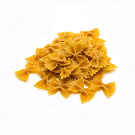 heap of Wholemeal farfalle pasta  : Stock Photo or Stock Video Download rcfotostock photos, images and assets rcfotostock | RC Photo Stock.: