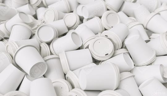 heapt of empty white to go coffee cups  : Stock Photo or Stock Video Download rcfotostock photos, images and assets rcfotostock | RC Photo Stock.:
