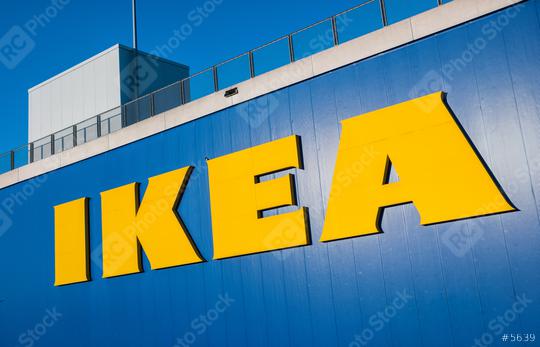 HEERLEN, NETHERLANDS FEBRUARY, 2017: Ikea logo on a store. IKEA is the world