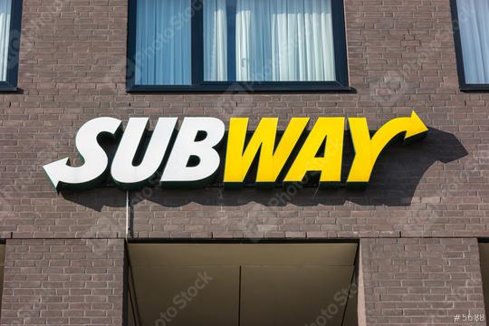 HEERLEN, NETHERLANDS FEBRUARY, 2017: Subway fast food restaurant sign. Subway is an American fast food franchise offering sub sandwiches and salads.   : Stock Photo or Stock Video Download rcfotostock photos, images and assets rcfotostock | RC Photo Stock.: