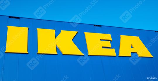 HEERLEN, NETHERLANDS FEBRUARY, 2017: The Ikea logo. IKEA is the world