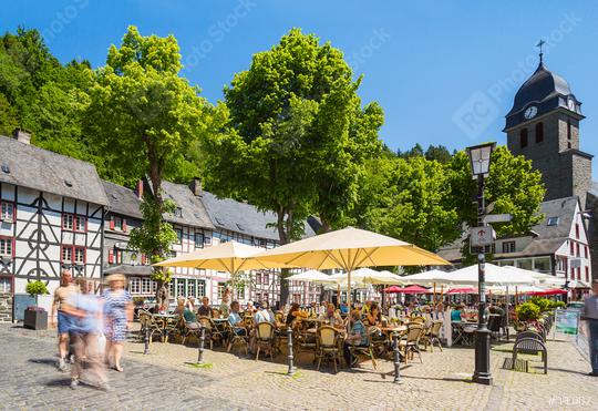 historic marketplace at the old town of monschau  : Stock Photo or Stock Video Download rcfotostock photos, images and assets rcfotostock | RC Photo Stock.: