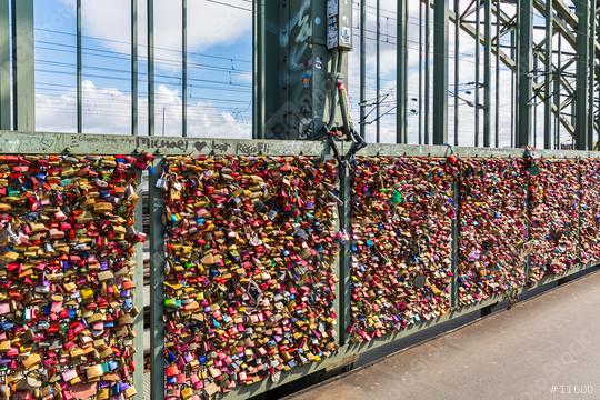 Hohenzollern Bridge with Love Locks in cologne  : Stock Photo or Stock Video Download rcfotostock photos, images and assets rcfotostock | RC Photo Stock.: