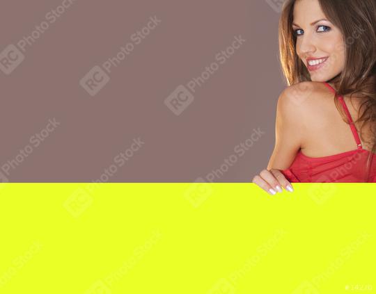 holding a banner  : Stock Photo or Stock Video Download rcfotostock photos, images and assets rcfotostock | RC Photo Stock.: