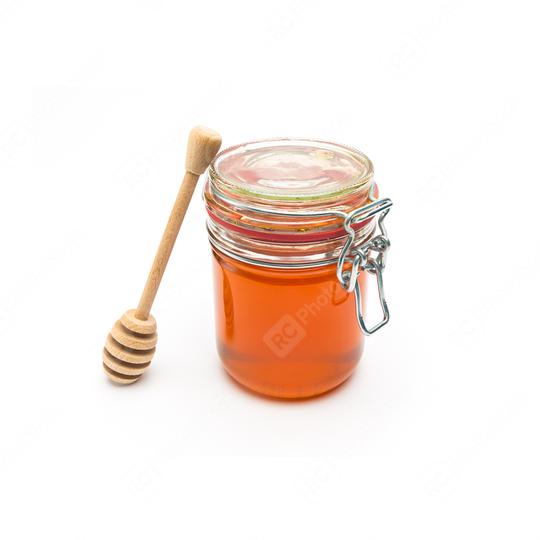 Honey jar with honey dipper  : Stock Photo or Stock Video Download rcfotostock photos, images and assets rcfotostock | RC Photo Stock.: