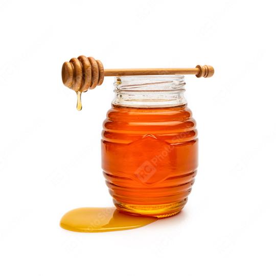 Honey pot and dipper isolated on white background  : Stock Photo or Stock Video Download rcfotostock photos, images and assets rcfotostock | RC Photo Stock.: