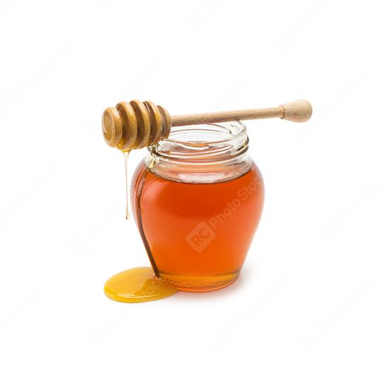 Honey pot with wood stick overflowing  : Stock Photo or Stock Video Download rcfotostock photos, images and assets rcfotostock | RC Photo Stock.: