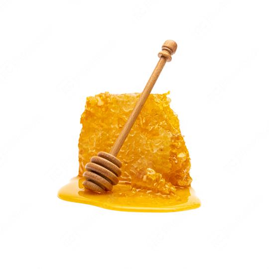 Honeycomb with honey spoon isolated on white background  : Stock Photo or Stock Video Download rcfotostock photos, images and assets rcfotostock | RC Photo Stock.: