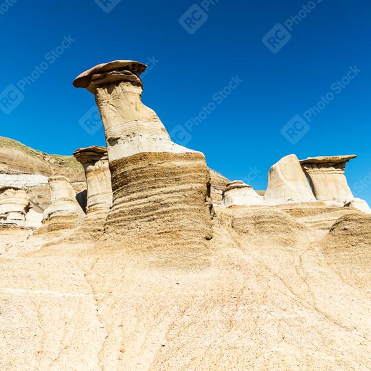 Hoodoos east of Drumheller in alberta canada  : Stock Photo or Stock Video Download rcfotostock photos, images and assets rcfotostock | RC Photo Stock.:
