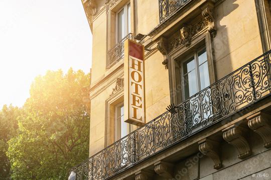 Hotel sign in Paris  : Stock Photo or Stock Video Download rcfotostock photos, images and assets rcfotostock | RC Photo Stock.: