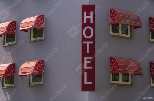 hotel sign. travel concept image  : Stock Photo or Stock Video Download rcfotostock photos, images and assets rcfotostock | RC Photo Stock.: