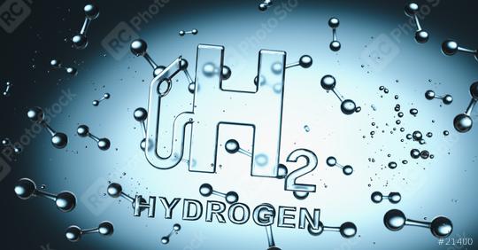Hydrogen H2 gas pump Symbol with hydrogen molecules floating in liquiq - clean energy concept image  : Stock Photo or Stock Video Download rcfotostock photos, images and assets rcfotostock | RC Photo Stock.: