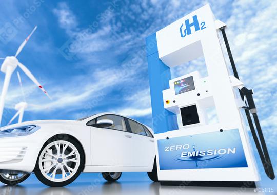 hydrogen logo on gas station. h2 combustion engine for emission free ecofriendly transport.  : Stock Photo or Stock Video Download rcfotostock photos, images and assets rcfotostock | RC Photo Stock.: