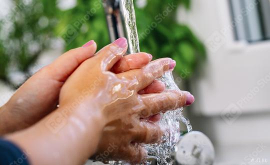 Hygiene. Cleaning Hands. Washing hands with water prevention for China pathogen respiratory coronavirus 2019-ncov flu outbreak. Dangerous asian ncov corona virus, SARS pandemic risk concept  : Stock Photo or Stock Video Download rcfotostock photos, images and assets rcfotostock | RC Photo Stock.: