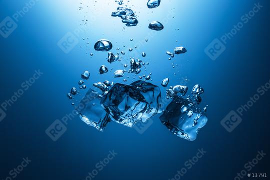 Ice cubes falling in water  : Stock Photo or Stock Video Download rcfotostock photos, images and assets rcfotostock | RC Photo Stock.: