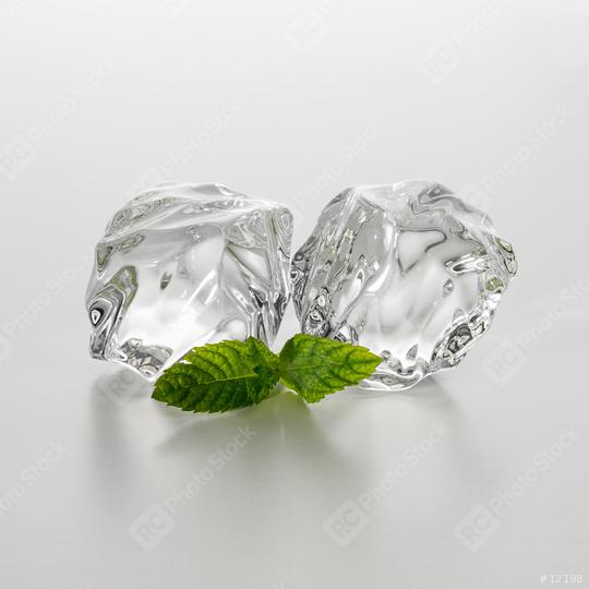 ice cubes with mint  : Stock Photo or Stock Video Download rcfotostock photos, images and assets rcfotostock | RC Photo Stock.: