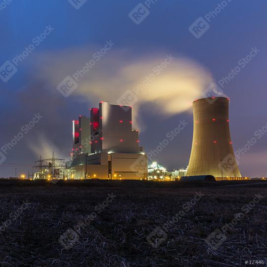industrial powerplant at night  : Stock Photo or Stock Video Download rcfotostock photos, images and assets rcfotostock | RC Photo Stock.: