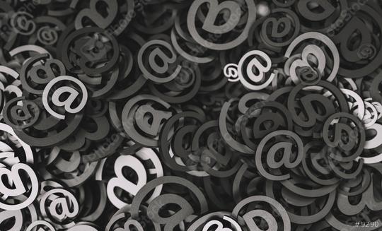 Infinite black Email signs, marketingm, spam and newsletter concept image  : Stock Photo or Stock Video Download rcfotostock photos, images and assets rcfotostock | RC Photo Stock.: