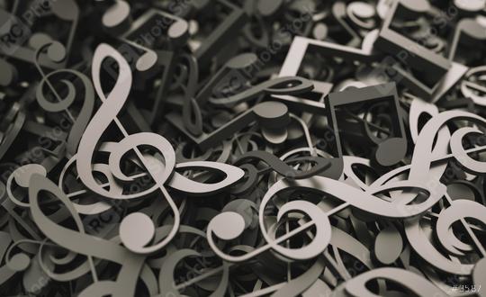 Infinite black musical notes, art and music conceptual background image  : Stock Photo or Stock Video Download rcfotostock photos, images and assets rcfotostock | RC Photo Stock.:
