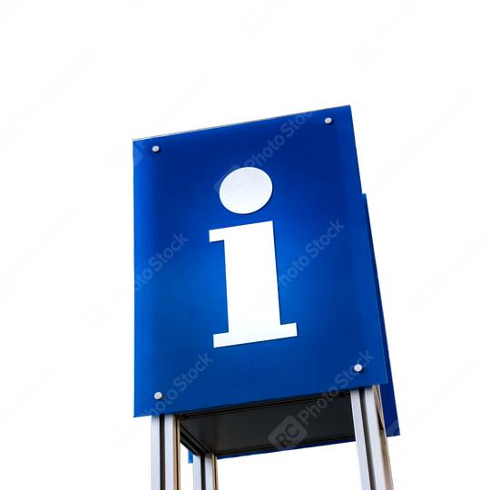 information signboard blue shield on white  : Stock Photo or Stock Video Download rcfotostock photos, images and assets rcfotostock | RC Photo Stock.: