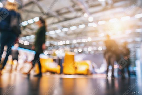 Intentionally blurred background crowd of people walking at a trade show   : Stock Photo or Stock Video Download rcfotostock photos, images and assets rcfotostock | RC Photo Stock.:
