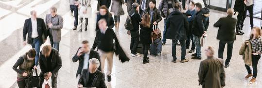 Intentionally blurred people on a trade fair background, banner size  : Stock Photo or Stock Video Download rcfotostock photos, images and assets rcfotostock | RC Photo Stock.: