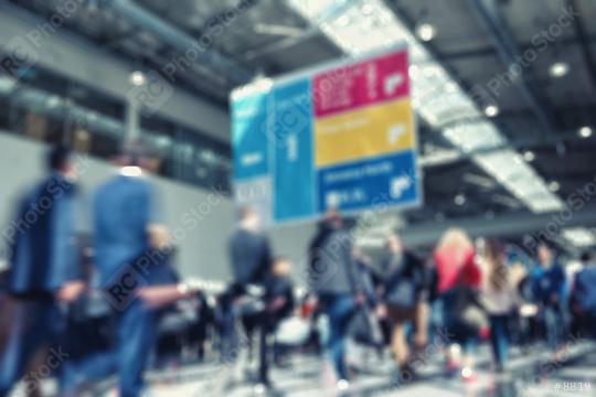 Intentionally blurred trade show visitors walking background image  : Stock Photo or Stock Video Download rcfotostock photos, images and assets rcfotostock | RC Photo Stock.: