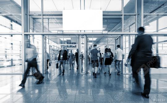 International Trade Show entrance with people in motion  : Stock Photo or Stock Video Download rcfotostock photos, images and assets rcfotostock | RC Photo Stock.: