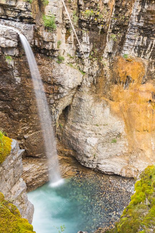 Johnston Canyon Upper Fall at the banff national park canada  : Stock Photo or Stock Video Download rcfotostock photos, images and assets rcfotostock | RC-Photo-Stock.: