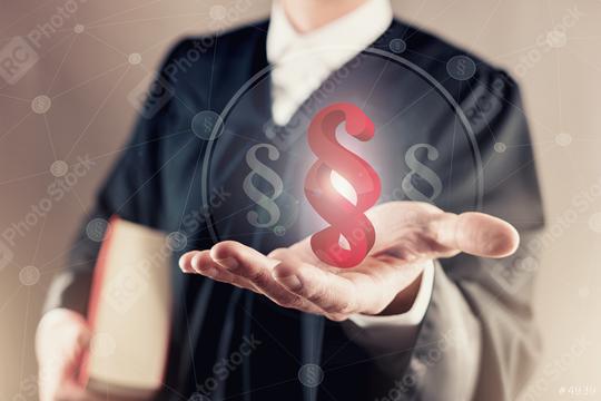 justice and law concept. Male judge in present a paragraph symbol in his hand  : Stock Photo or Stock Video Download rcfotostock photos, images and assets rcfotostock | RC Photo Stock.: