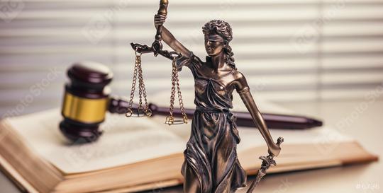 justice Statue with gavel on a open law book  : Stock Photo or Stock Video Download rcfotostock photos, images and assets rcfotostock | RC-Photo-Stock.: