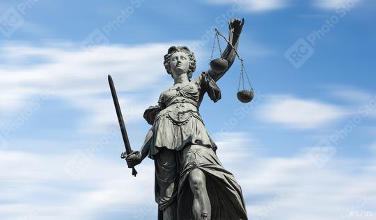 Justitia on blue sky  : Stock Photo or Stock Video Download rcfotostock photos, images and assets rcfotostock | RC Photo Stock.: