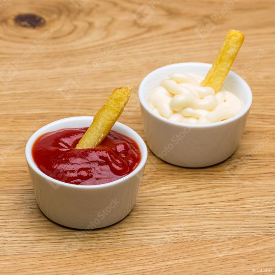 ketchup and mayonnaise in shells  : Stock Photo or Stock Video Download rcfotostock photos, images and assets rcfotostock | RC-Photo-Stock.: