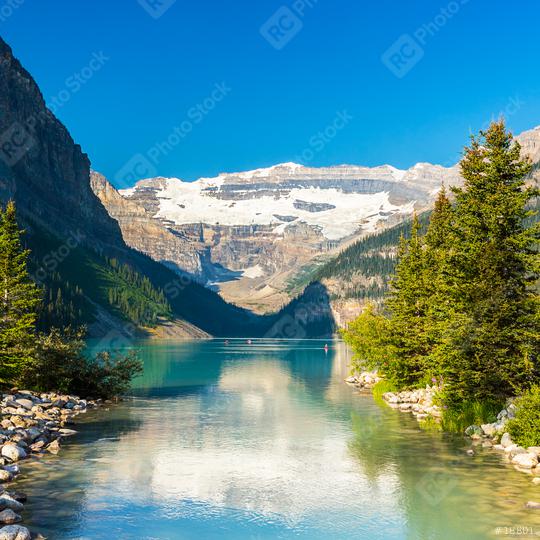 Lake Louise in summer beautiful Alberta in banff canada   : Stock Photo or Stock Video Download rcfotostock photos, images and assets rcfotostock | RC Photo Stock.: