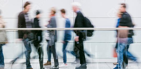 large blurred anonymous people walking in a corridor  : Stock Photo or Stock Video Download rcfotostock photos, images and assets rcfotostock | RC Photo Stock.: