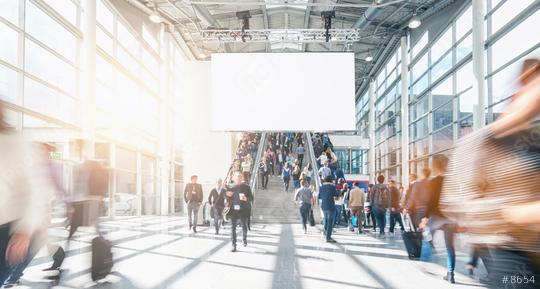 large crowd of anonymous blurred people at a trade show  : Stock Photo or Stock Video Download rcfotostock photos, images and assets rcfotostock | RC Photo Stock.: