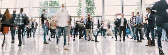 large crowd of anonymous blurred people at a trade show hall  : Stock Photo or Stock Video Download rcfotostock photos, images and assets rcfotostock | RC Photo Stock.: