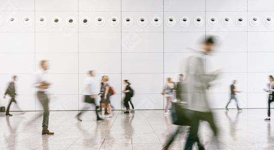 large crowd of anonymous blurred people walking in a modern hall  : Stock Photo or Stock Video Download rcfotostock photos, images and assets rcfotostock | RC Photo Stock.: