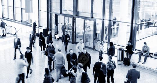 large crowd of blurred business people rushing at a airport  : Stock Photo or Stock Video Download rcfotostock photos, images and assets rcfotostock | RC Photo Stock.:
