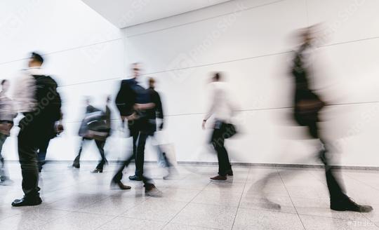 large crowd of blurred people walking in a futuristic corridor  : Stock Photo or Stock Video Download rcfotostock photos, images and assets rcfotostock | RC Photo Stock.: