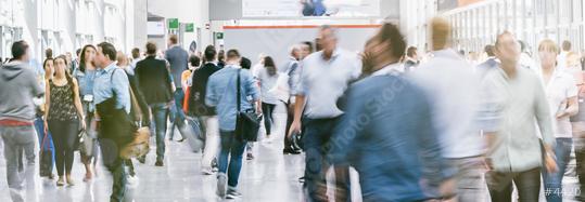 Large crowd of business people walking at a trade fair  : Stock Photo or Stock Video Download rcfotostock photos, images and assets rcfotostock | RC Photo Stock.: