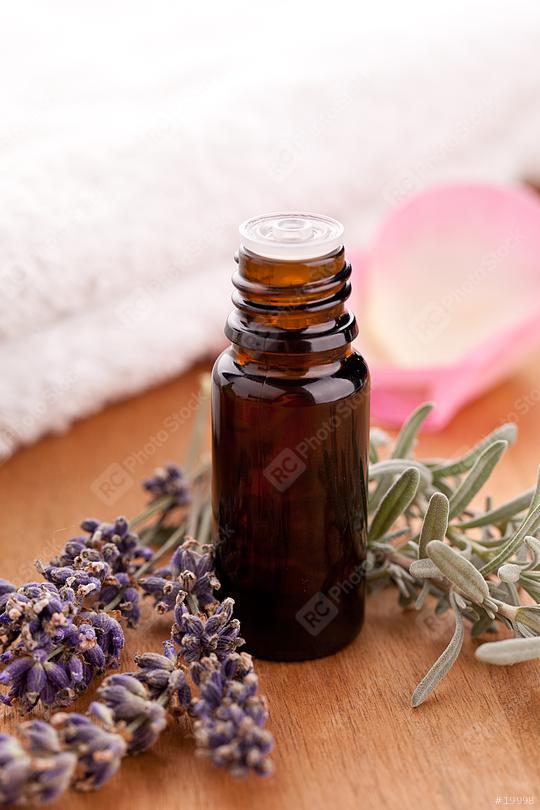 lavendel and parfum bottle with towel  : Stock Photo or Stock Video Download rcfotostock photos, images and assets rcfotostock | RC Photo Stock.: