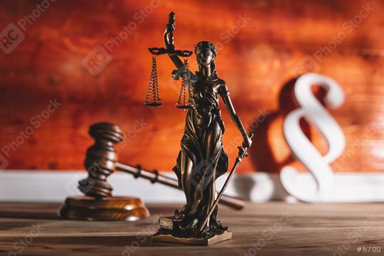 Law and Justice, Legality concept, Lady Justice, paragraph sign and Judge Gavel on a wooden background, Law library concept.   : Stock Photo or Stock Video Download rcfotostock photos, images and assets rcfotostock | RC Photo Stock.: