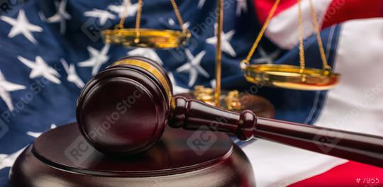 law gavel and scale with USA flag justice symbols   : Stock Photo or Stock Video Download rcfotostock photos, images and assets rcfotostock | RC Photo Stock.: