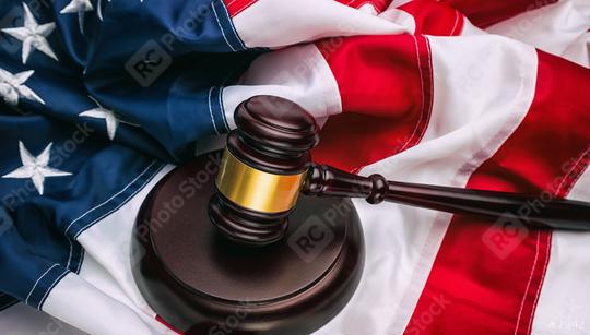 law gavel and USA america flag  : Stock Photo or Stock Video Download rcfotostock photos, images and assets rcfotostock | RC Photo Stock.: