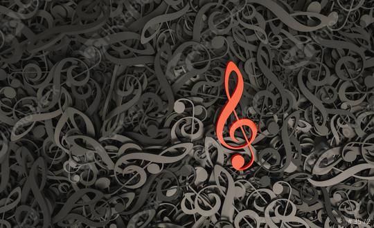 Leadership concept, red note, standing out from the crowd of blackInfinite musical notes  : Stock Photo or Stock Video Download rcfotostock photos, images and assets rcfotostock | RC Photo Stock.: