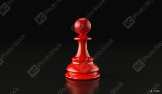 Leadership concept, red pawn of chess, standing against black background. 3d illustration, 3d rendering  : Stock Photo or Stock Video Download rcfotostock photos, images and assets rcfotostock | RC Photo Stock.: